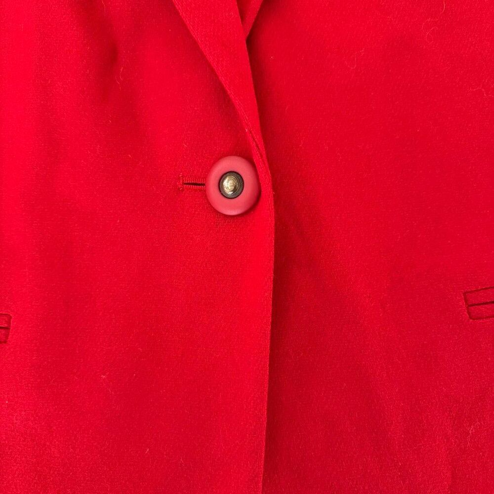 Sag Harbor | Red Wool Blazer | Classic Two Button | Fully Lined | Women’s 16 - Picture 2 of 13